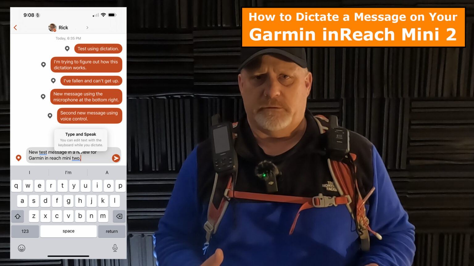 How to Dictate a Message on Your Garmin inReach Mini 2