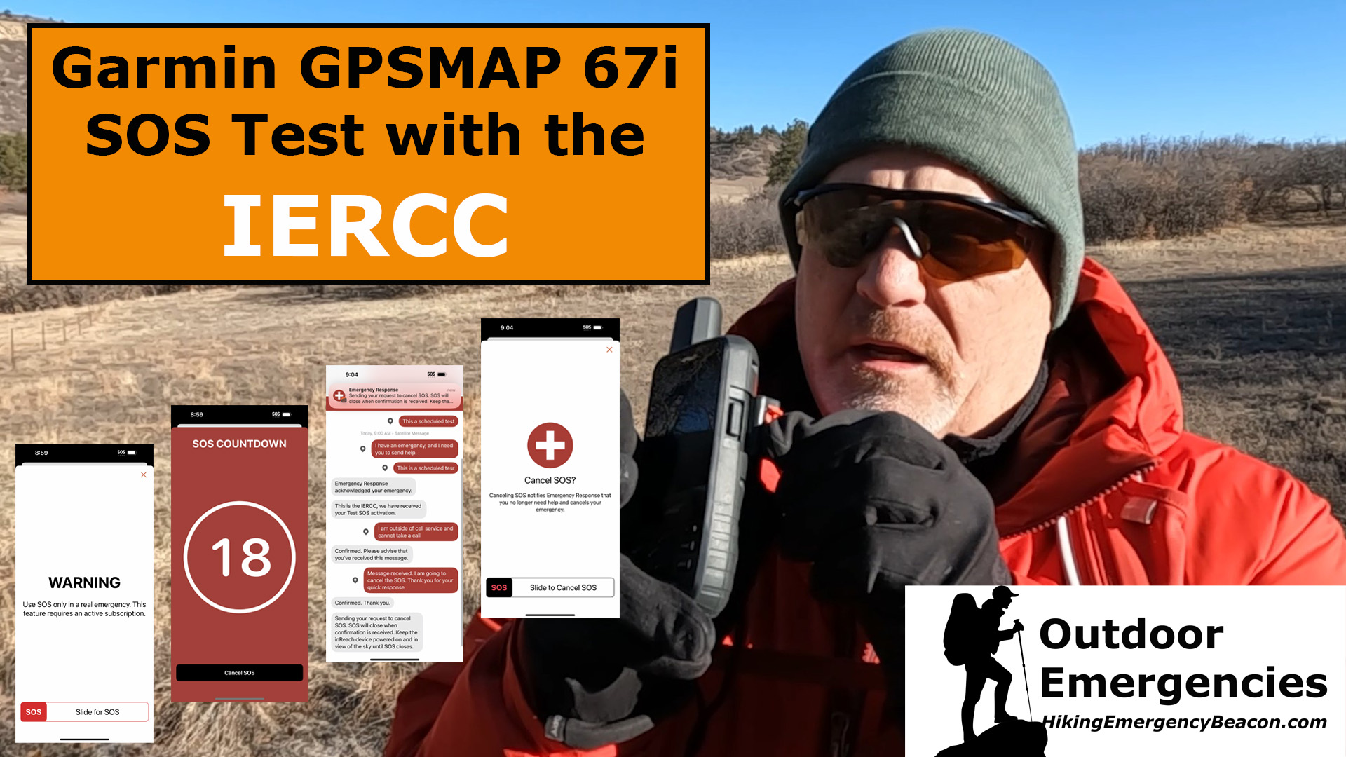Garmin GPSMAP 67i SOS Test with IERCC