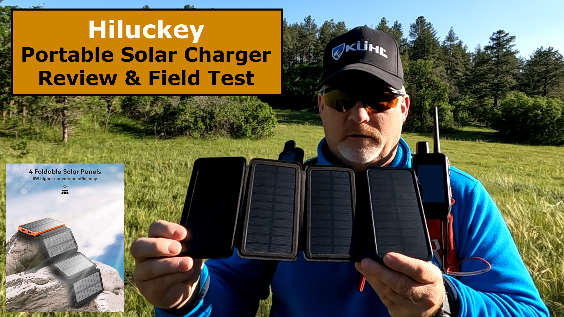Hiluckey Portable Solar Charger