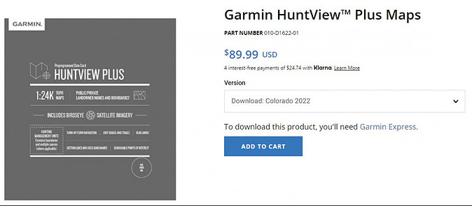 Garmin Huntview Pro Map Cost