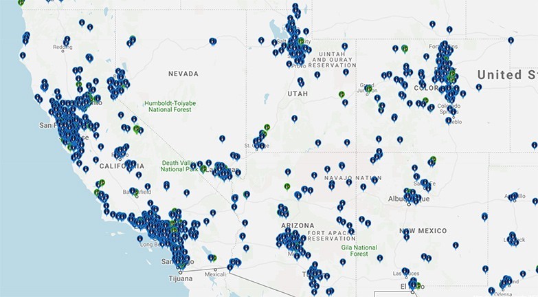 GoTenna Network in southwest U.S.
