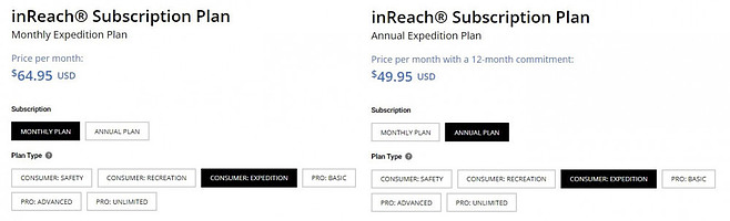 inReach Expedition Plan Subscription