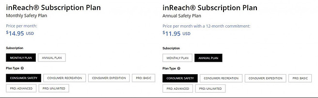 inReach Safety Plan Subscription
