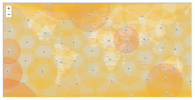 Iridium Satellite Network Coverage Map